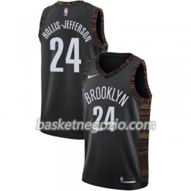 Canotte Uomo Brooklyn Nets Rondae Hollis-Jefferson 24 2018-19 Nike City Edition Nero Swingman